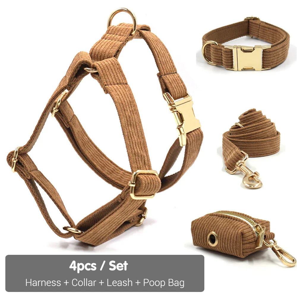 Pawadiz Dog Harness, Collar, and Leash Set with Bowtie: The Perfect Stylish Package for Your Pup