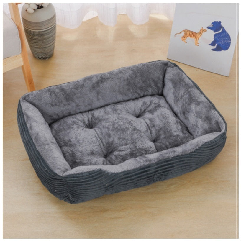 Luxury Square Plush Pet Bed